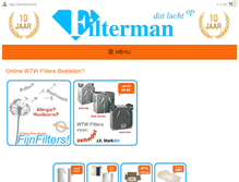 Tablet Screenshot of filterman.nl